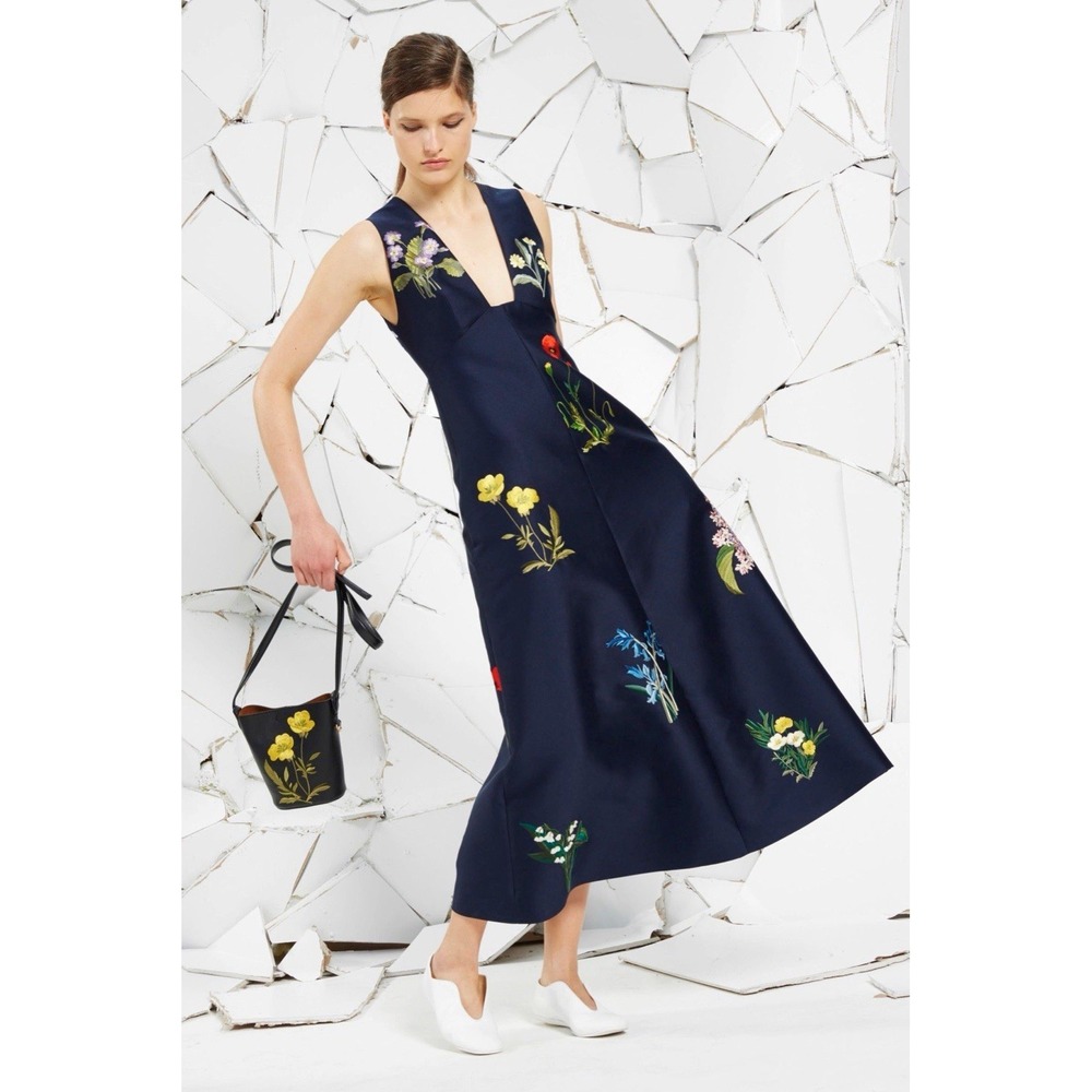 STELLA McCARTNEY Kaitlyn Embroidered Maxi Dress Resort 2016 Botanical Duchess - Picture 3 of 7